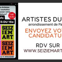 ARTISTES DU 16E ARR PARIS - EXPOSITION COLLECTIVES ET PORTES OUVERTES APPEL A CANDIDATURE