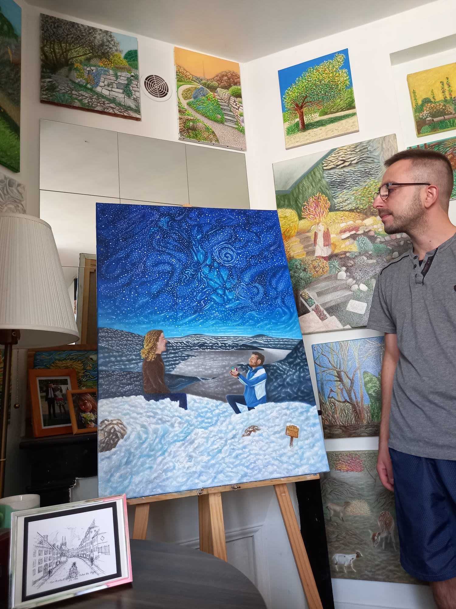 atelier à domicile – Ouverture atelier Michel-Henri Rogala
