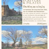 Stage d'écriture et de Pilates