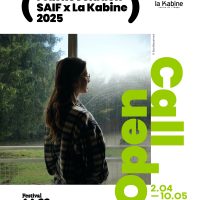 Appel à candidature Prix RÉVÉLATION SAIF x LA KABINE 2025