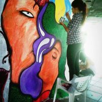 Artiste Colombienne propose d'atelier d'art ou création de fresques murale.