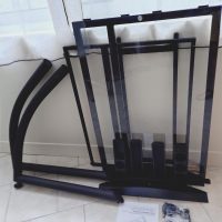 TABLE TRIFLEX NOIR TRANSPARENT BON ETAT  A VENDRE