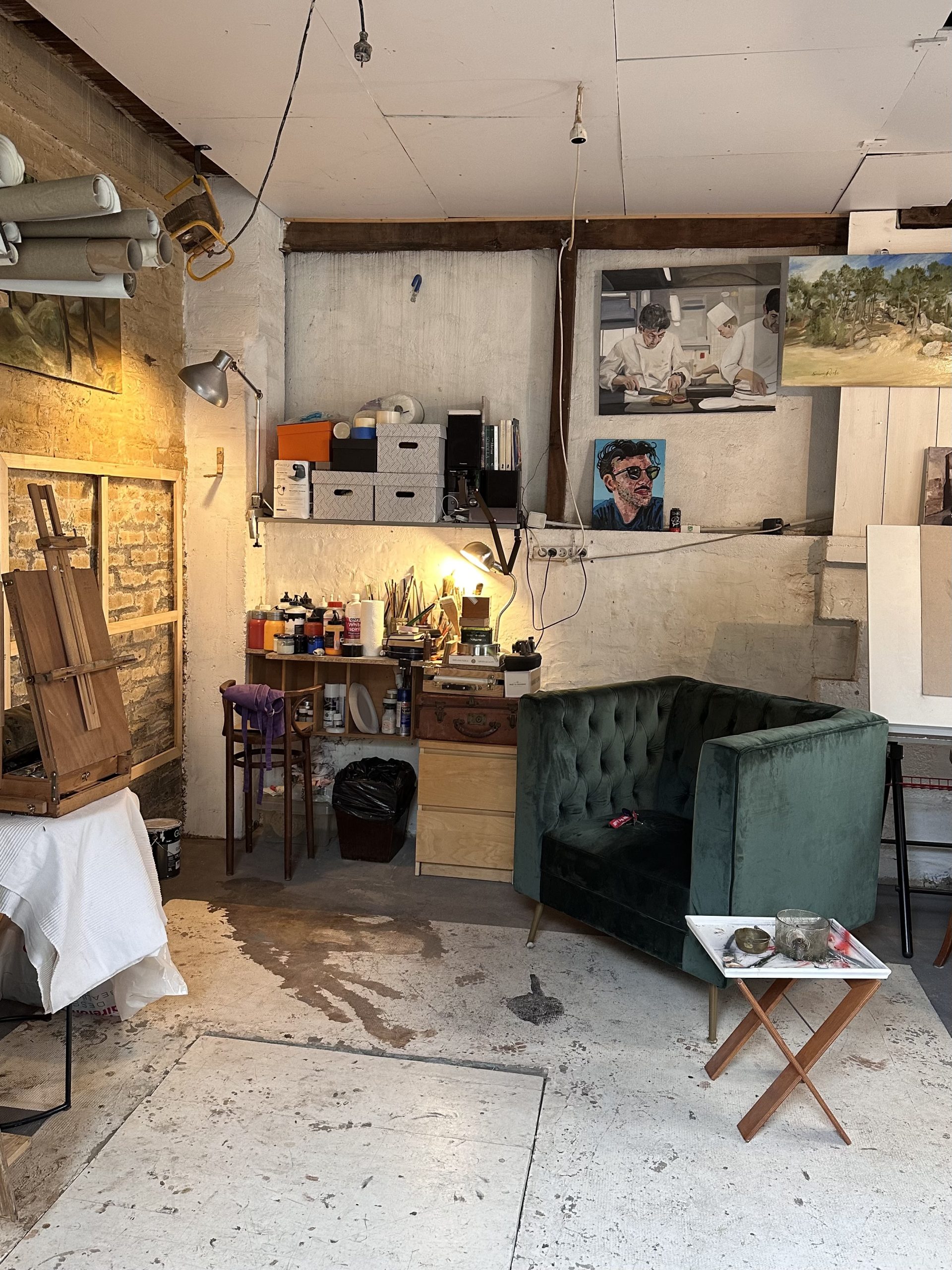 Atelier de Simon Roche artiste peintre – Rencontre avec Simon Roche dans son atelier