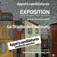 Appel aux artistes :  Expo du 6 au 19 Octobre à Aix-enProvence