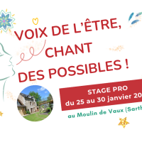 Stage professionnel « Voix de l’être, Chant des possibles » – Janvier 2026