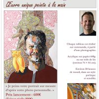 Portraits peinture artistique sur commande