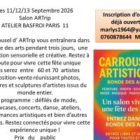 Appel a candidature  Ronde des arts    Atelier Basfroi Paris 11      Les 11/12/13 Septembre 2026