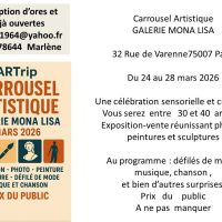 CAROUSSEL ARTISTIQUE ARTrip   GALERIE MONA  LISA  32 Rue de Varenne