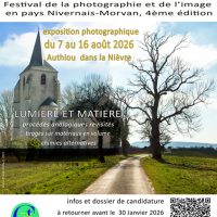 Festival de la Photographie et de l’Image en Nivernais, août 2026 Appel à candidatures
