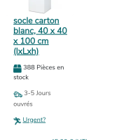 Lot de 16 socles pliables en carton Solits