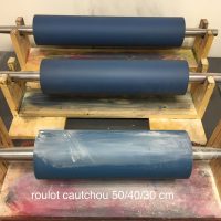 Presse lithographique avec pression hydraulique Van Ginkel 1970 à vendre avec pierre et rouleaux