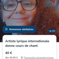 Cours de chants lyrique