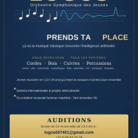 RECRUTEMENT – AIAIA JEUNE ORCHESTRE SYMPHONIQUE