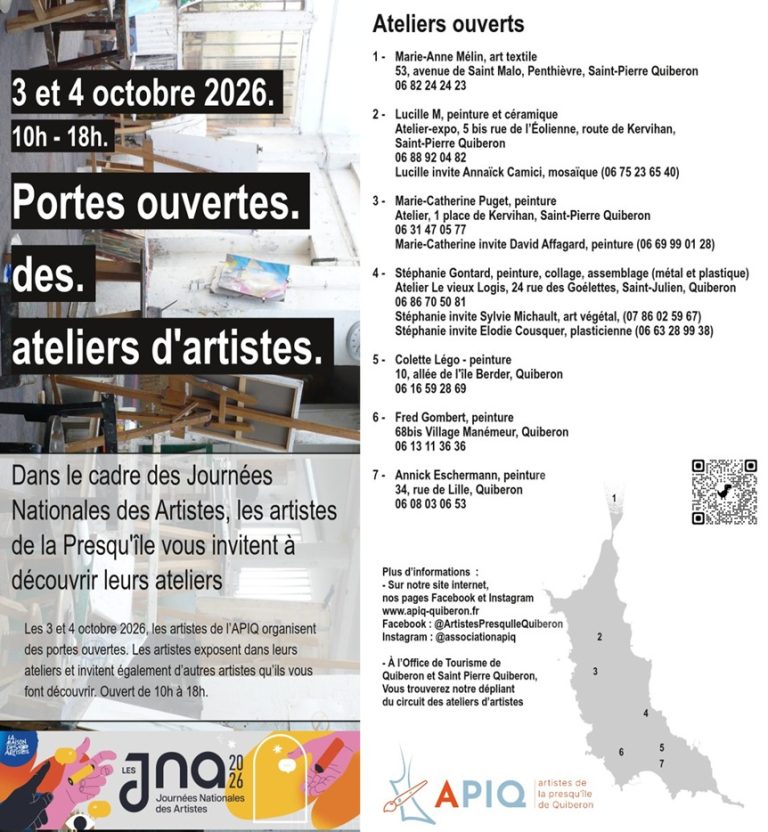 Atelier-Expo Marie-Catherine Puget – Portes ouvertes d&rsquo;atelier les 3 et 4 octobre : JNA
