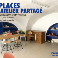 2 PLACES DISPONIBLES EN ATELIER PARTAGÉ — LYON 1ER